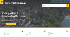 Desktop Screenshot of herefordshire.gov.uk