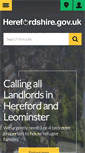 Mobile Screenshot of herefordshire.gov.uk
